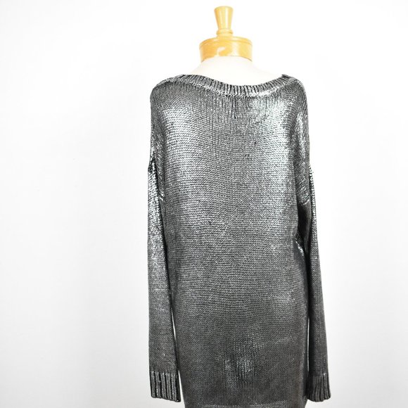 Elan metallic silver sweater - Picture 3 of 7